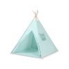 MINI Set: Teepee Kinderspiel-Zelt mit Spielmatte und Schmuckfedern GRATIS! - minze
