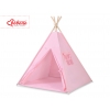 MINI Set: Teepee Kinderspiel-Zelt mit Spielmatte und Schmuckfedern GRATIS! - rosa
