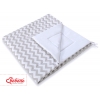 MINI Set: Teepee Zelt Kinderspiel mit Spielmatte und Schmuckfedern GRATIS! - Chevron grau