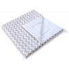 MINI Set: Teepee Zelt Kinderspiel mit Spielmatte und Schmuckfedern GRATIS! - Chevron grau