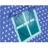 MINI Set: Teepee Zelt mit Spielmatte und Schmuckfedern GRATIS! - Dunkelblaue sternchen