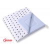 MINI Set: Tipi-Zelt mit Spielmatte und Schmuckfedern GRATIS! -  Schwarze Sternchen/blau