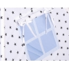 MINI Set: Tipi-Zelt mit Spielmatte und Schmuckfedern GRATIS! -  Schwarze Sternchen/blau