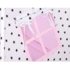 MINI Set: Tipi-Zelt mit Spielmatte und Schmuckfedern GRATIS! -  Schwarze Sternchen/rosa