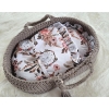 Moseskorb für Puppen BOHO mocca