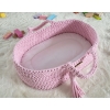 Puppenkorb Boho Baumwolle - Puppenträger - rosa