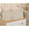 Moseskorb Boho für Babys mit Ständer - Creme