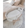 Moseskorb Boho für Babys mit Ständer - Creme