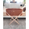Moseskorb mit Ständer Boho-Stil - terracotta