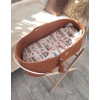 Moseskorb mit Ständer Boho-Stil - terracotta