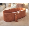 Moseskorb mit Ständer Boho-Stil - terracotta