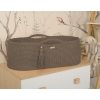 Geflochtener Moseskorb Boho Handmade - Mocca