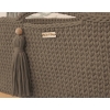Geflochtener Moseskorb Boho Handmade - Mocca