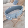 Moseskorb Handmade Boho - misty blue