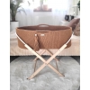 Moseskorb mit Gestell Handmade Boho - caramel