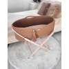 Moseskorb mit Gestell Handmade Boho - caramel