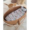 Moseskorb mit Gestell Handmade Boho - caramel