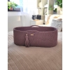 Moseskorb mit Gestell Handmade Boho - mauve