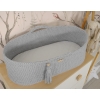 Moseskorb mit Gestell Boho Handmade grau