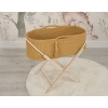 Moseskorb mit Ständer Boho Handmade honig gelb