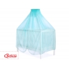 Moskitonetz für Babybett aus Chiffon - minze