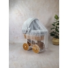 Natur Farbe Stubenwagen Komplett Set grau