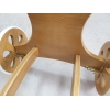 NaturStubenwagen aus Holz mit Bremse Rädern