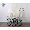 Retro Stil Nostalgie Vintage Stubenwagen Naturfarbe Weide