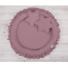 Pastellviolett Betthimmel + Rüschennestchen + Kissen