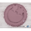 Pastellviolett Betthimmel + Rüschennestchen + Kissen