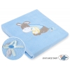 Polar Fleece Babydecke - Donkey Luca blau
