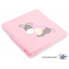 Polar Fleece Babydecke - Esel Luca rosa