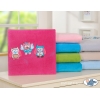 Polar Fleece Babydecke - Eulen Bigi Zibi & Adele - dunkel rosa