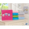 Polar Fleece Babydecke - Eulen Bigi Zibi & Adele - dunkel rosa