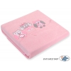 Polar Fleece Babydecke - Eulen Bigi Zibi & Adele - hell rosa