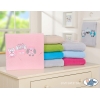 Polar Fleece Babydecke - Eulen Bigi Zibi & Adele - hell rosa