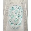Premium doppelseitig Babynestchen Baby-Kokon  eucaliptus mint
