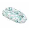 Premium doppelseitig Babynestchen Baby-Kokon  eucaliptus mint