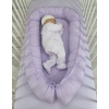 Premium doppelseitig Babynestchen Baby-Kokon  Lila