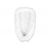 Premium doppelseitig Babynestchen Baby-Kokon Sternchen grau