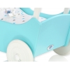 Holzpuppenwagen mit Bettwäsche Mila Türkis Weiß 135027-623