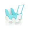 Holzpuppenwagen Weiß Türkis 135026