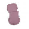 Puppenwagen aus grau Weide Pastellviolett Bettset