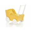 Puppenwagen Mila Gelb Puppen Bettwäsche Gelb mit Weiß-Punktmuster nr 145027-737