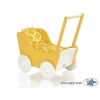 Puppenwagen Mila Gelb Weiß 145026-723