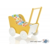 Puppenwagen Mila Gelb Weiß 145026-735