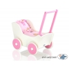 Puppenwagen Mila Weiß Fuchsie 55025-558