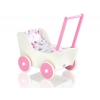 Puppenwagen Mila Weiß Fuchsie 55025-764