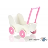 Puppenwagen Mila Weiß Fuchsie 55025