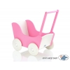 Puppenwagen Mila Weiß Fuchsie 55026